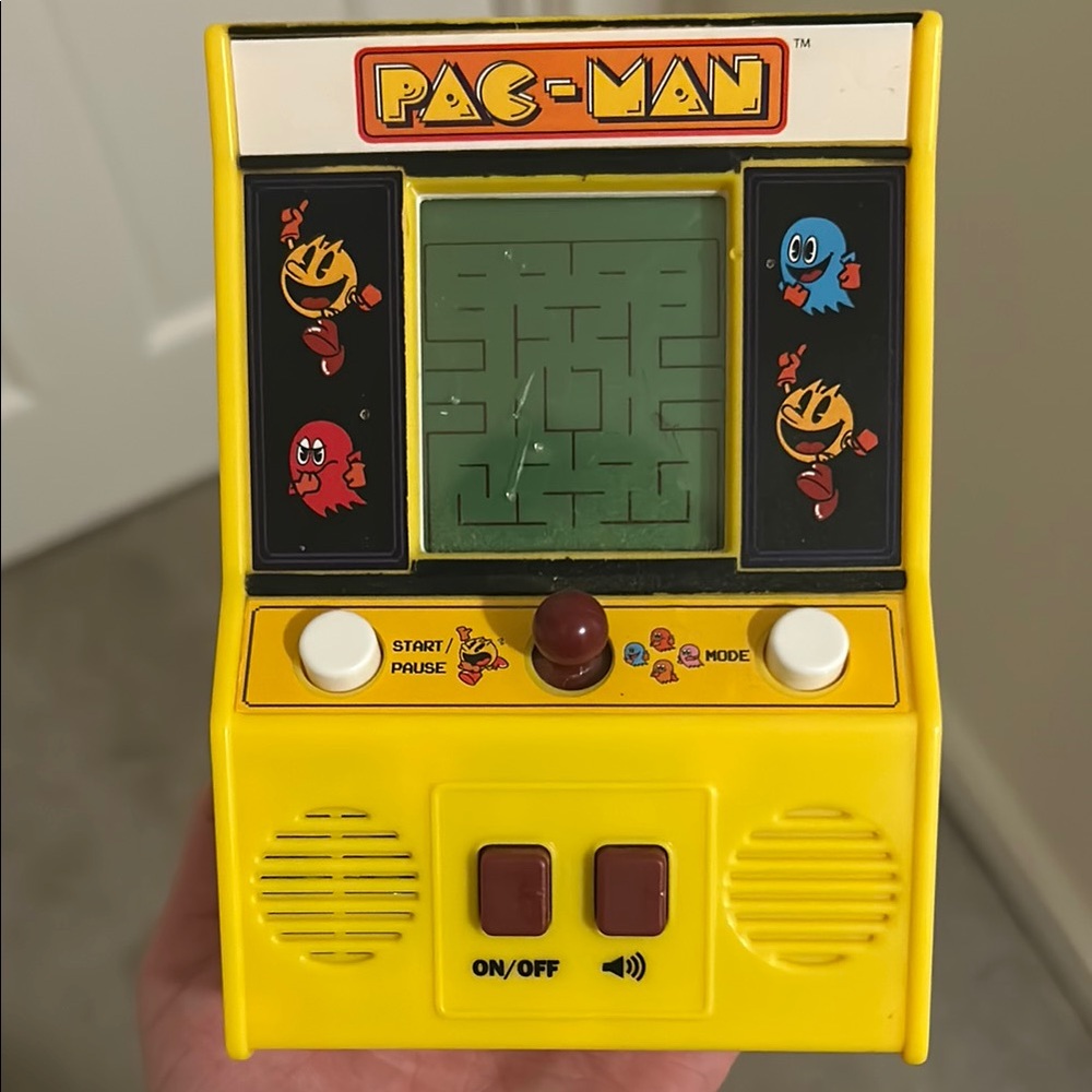 Vintage Pac-Man Handheld Game - Yellow